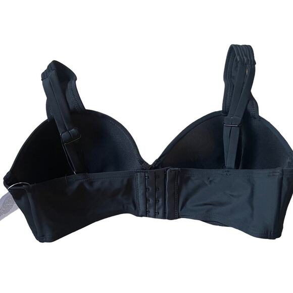 Gabifresh X Swimsuits for All Black Soft Cup Underwire Bikini Top NWT Sz 10 D/DD - Picture 2 of 8
